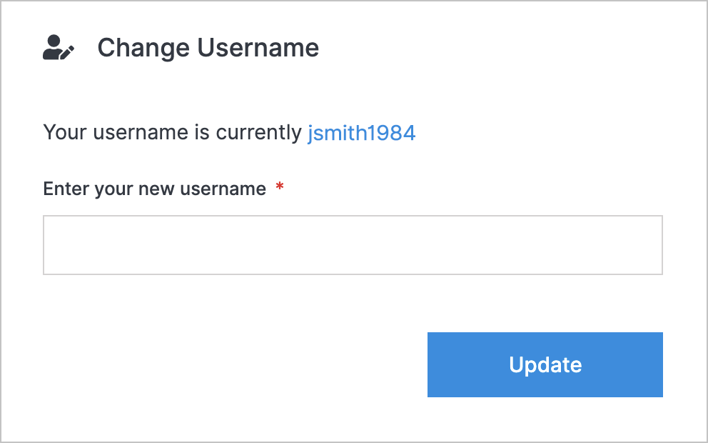 change username