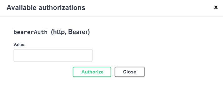 System API Swagger Authorize