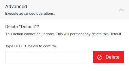 Delete Connection
