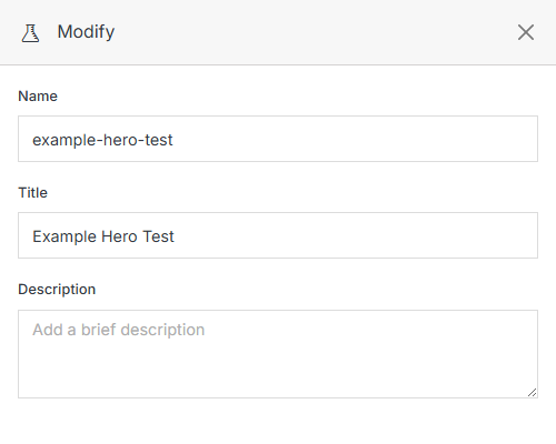 Modify form