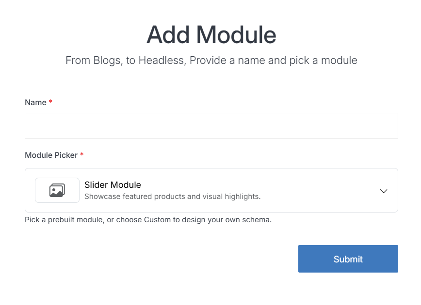 Add Slider