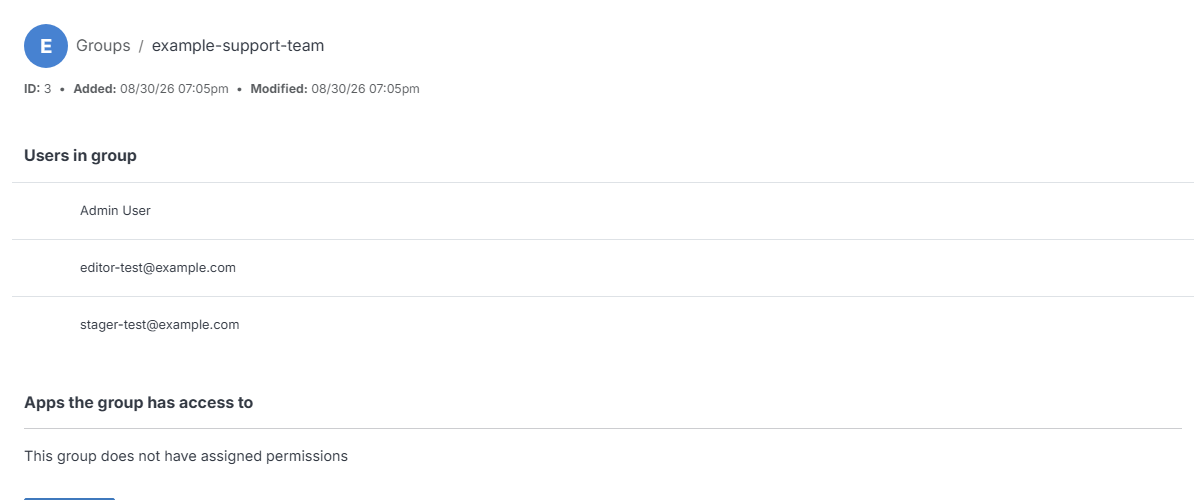 Group Overview with real members