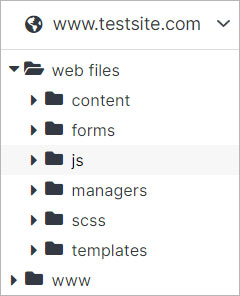JS folder under web files