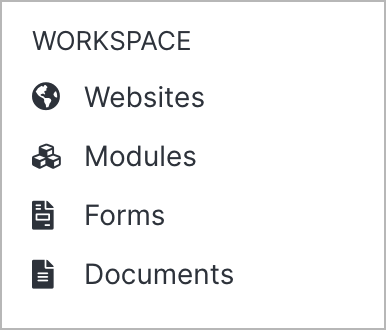 Workspace Menu