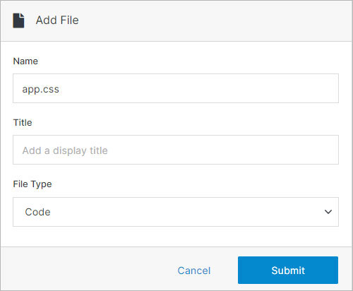 Add css folder