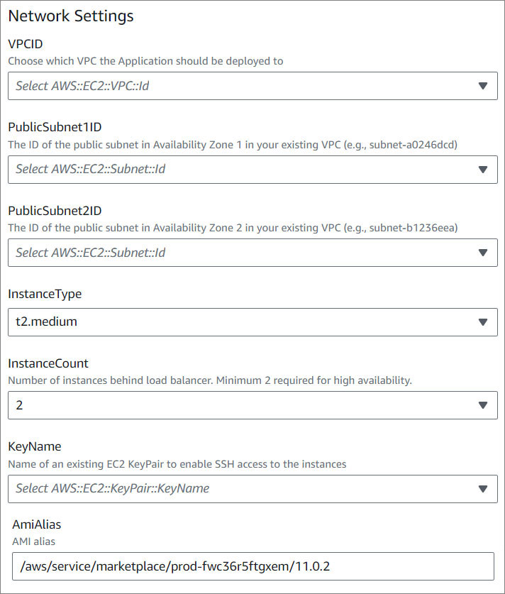 CMS Enterprise network settings