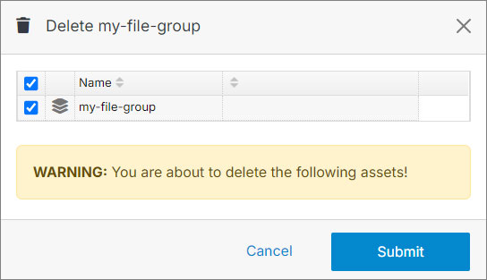 File Group Delete