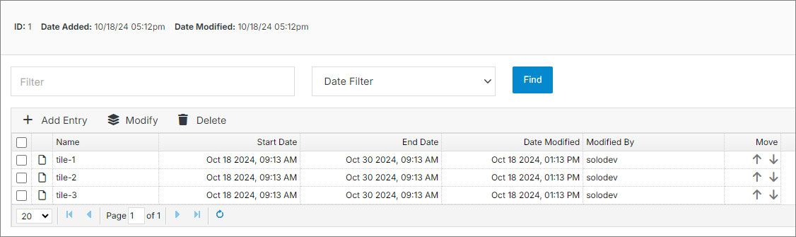 File Group Table