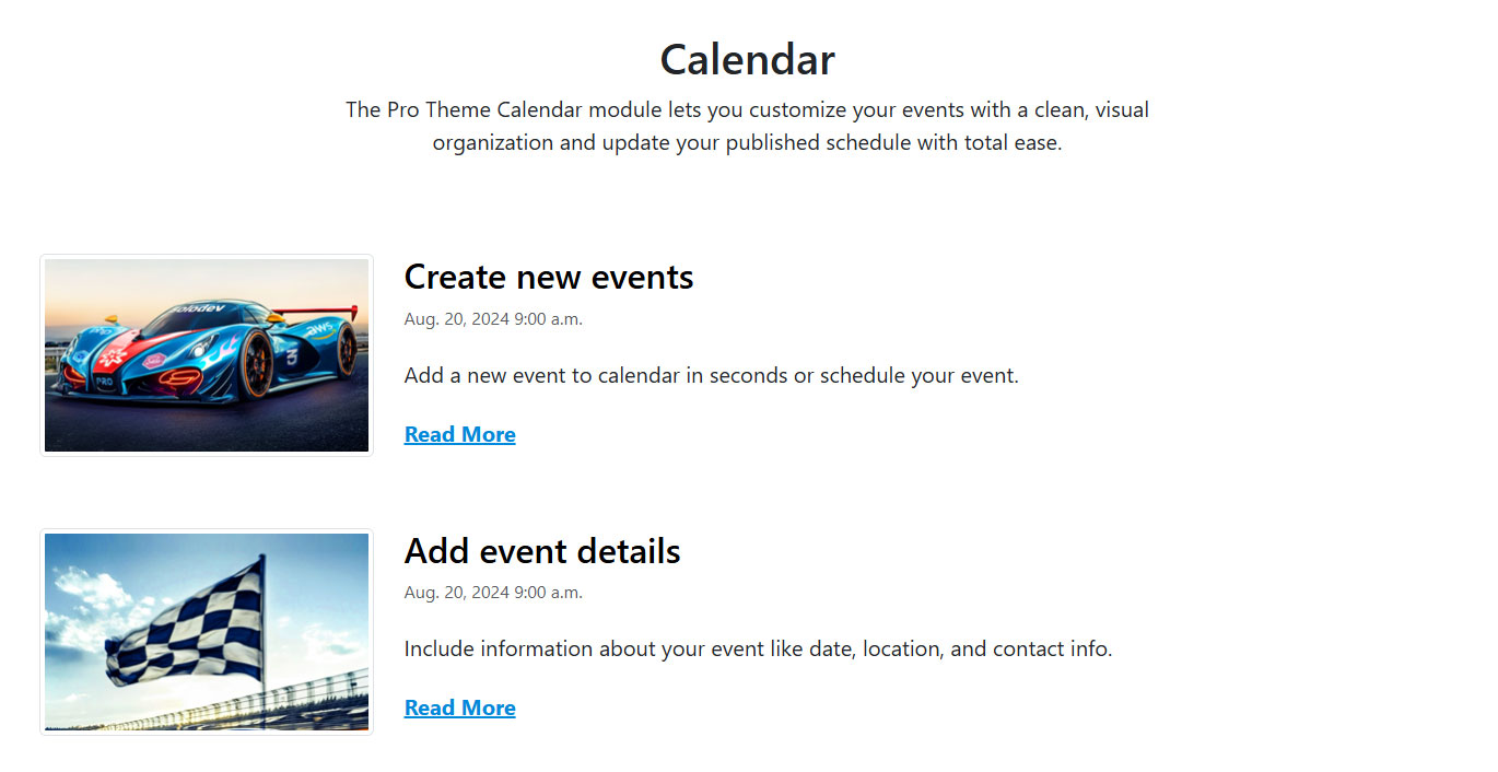 Calendar