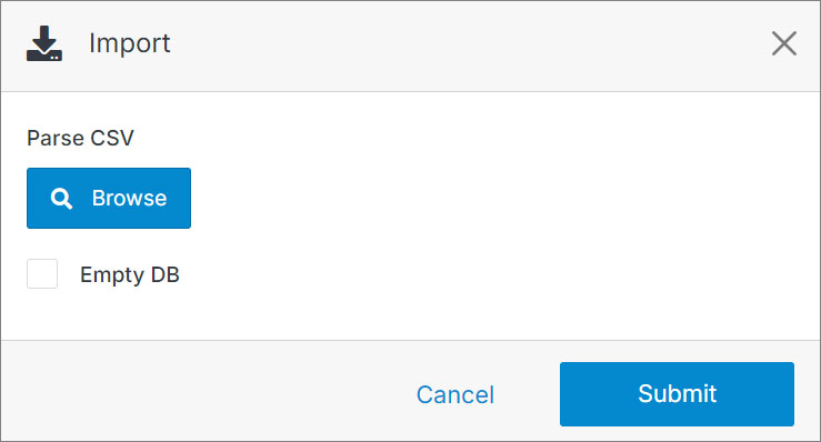 Import Module Form