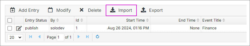 Import Module