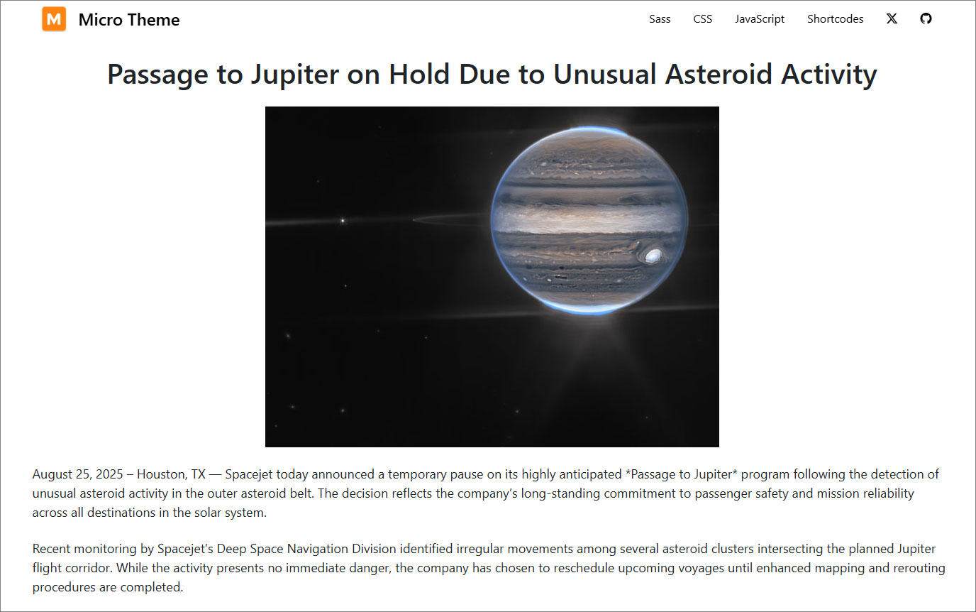 News Detail Page