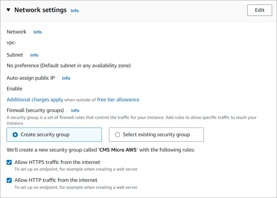 CMS Enterprise Network Settings