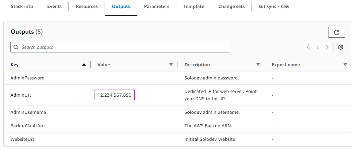 CMS Micro Stack Outputs