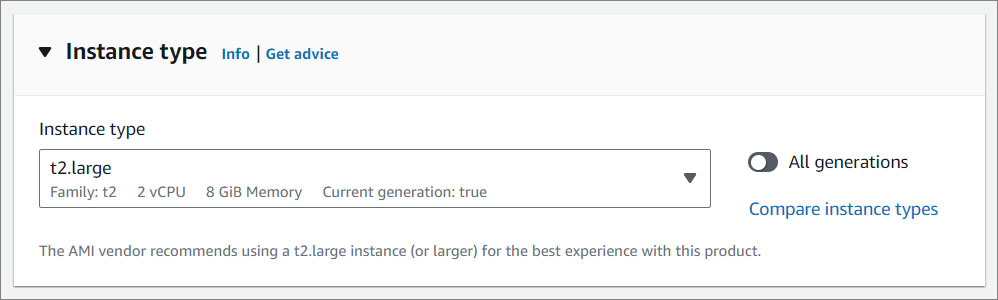 CMS Enterprise Instance Type