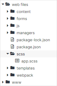 scss folder