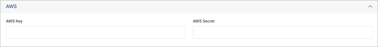 AWS Settings