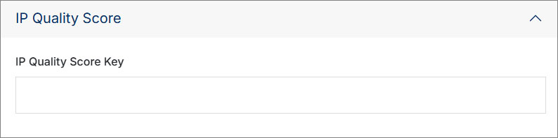 IP Quality Score Settings