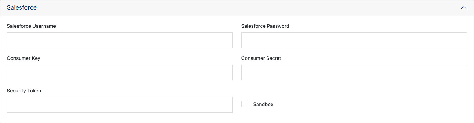 Salesforce Settings