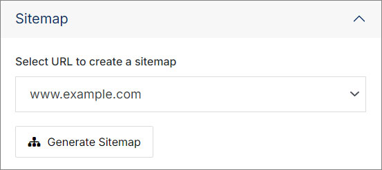 Sitemap form